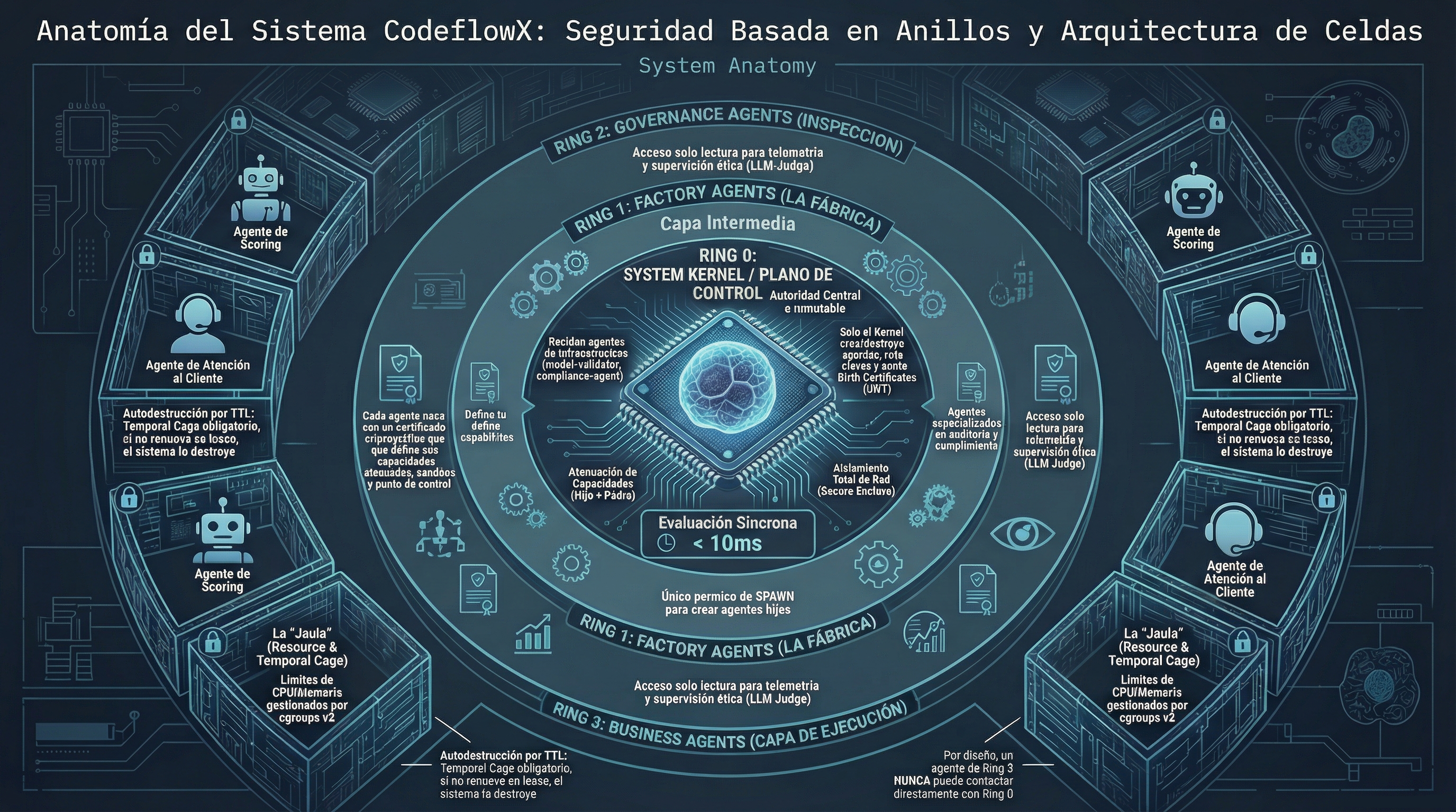 CodeflowX System Anatomy: Ring-Based Security and Cell Architecture